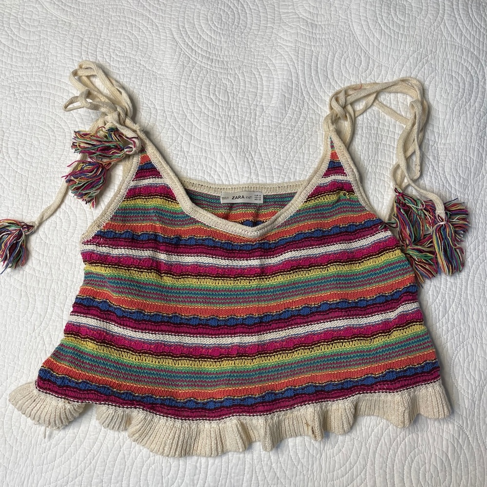 COLORFUL KNIT SWEATER TOP